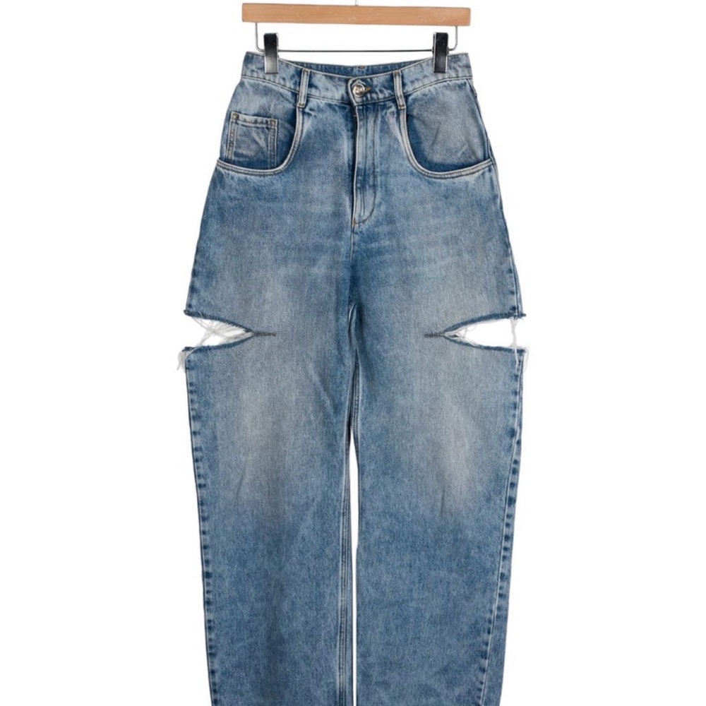 Maison Martin Margiela Blue Distressed Women Jeans sz US4 IT40
